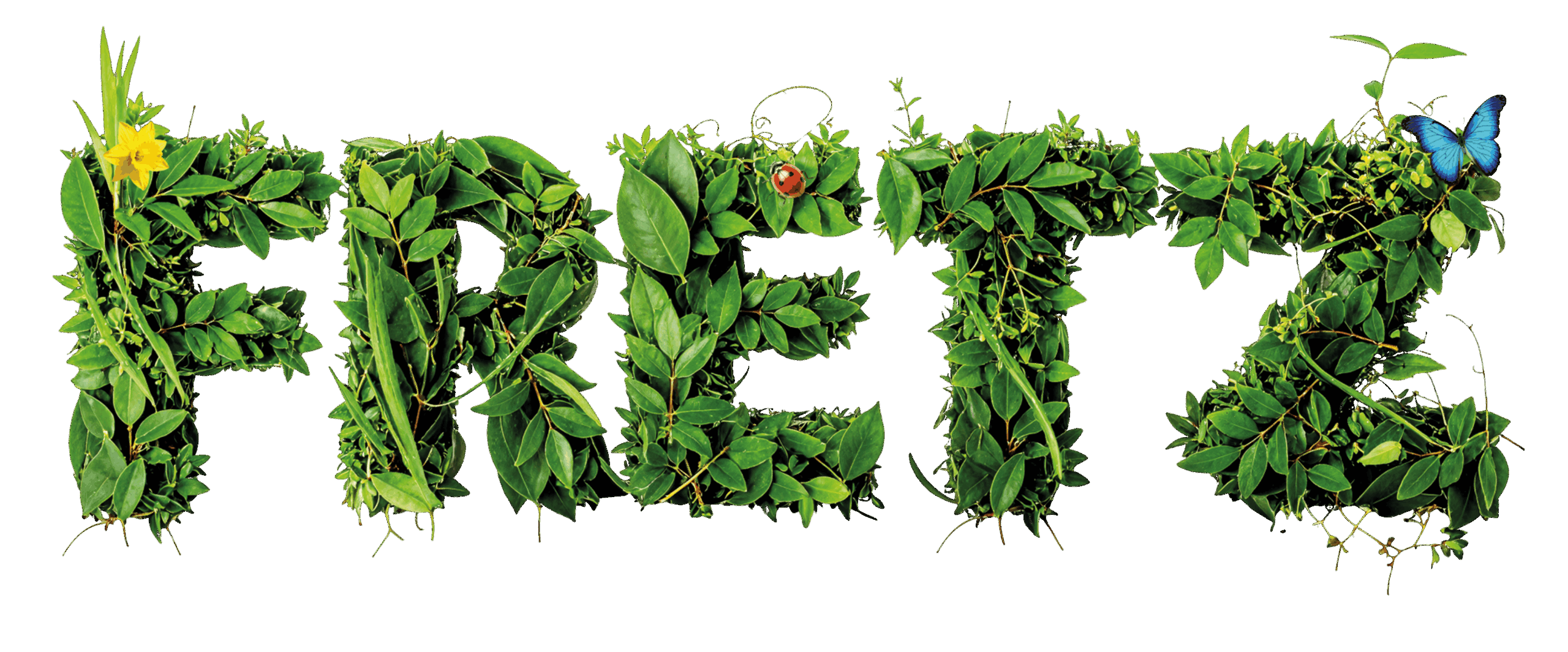 FRETZ - Grüne Buchstaben aus Pflanzen